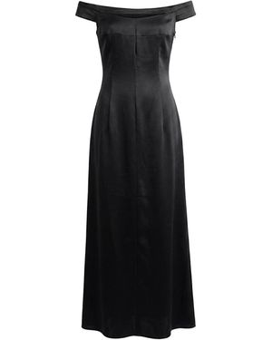Aisl Off-Shoulder Strap Cutout Maxi - Black