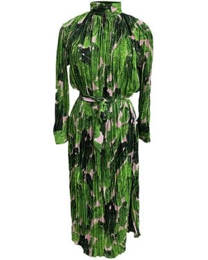 Zasta Studio Summer Print Edition Cotton Dress Nine - Green