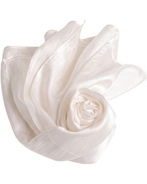 Silk and Bears Pearl Silk Scarf – Hand-Dyed Mulberry Silk Shawl, Wedding & Bridesmaid Wrap - White