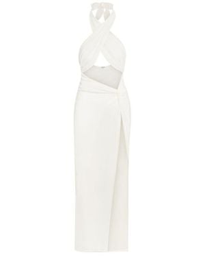 Aja Swimline Isla Silk Resort Dress - White