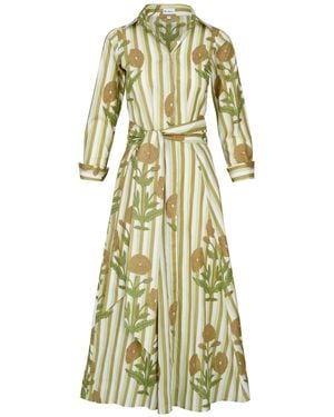 At Last Cotton Marigold Dress - Yellow