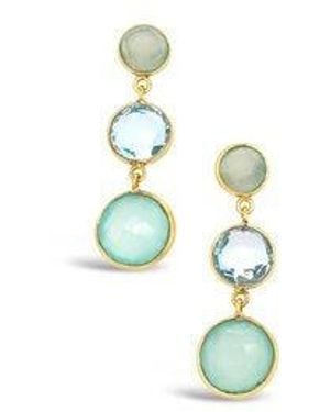 GEM BAZAAR Aqua Babylon Earrings - Blue