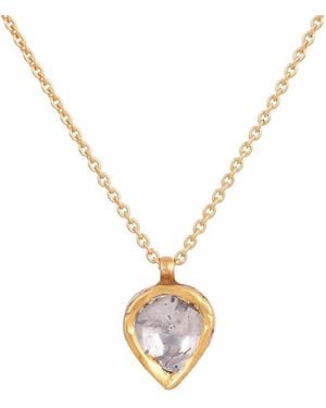 Opium Jewels Eighteen Carat & Diamond Pendant Necklace - Metallic