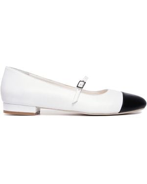 Ginissima Mimi Round Toe Mary-Jane - White