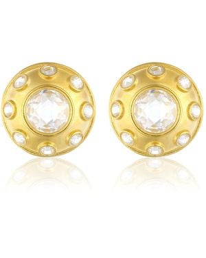 Maison Soula Neutrals Olympia Earrings - Metallic