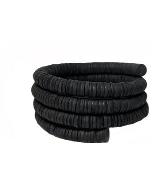 WAIWAI Continuous Coil Cuff Bracelet - Black