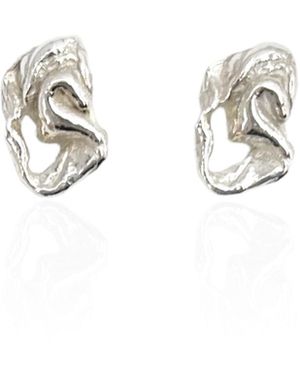 Bio-Trimmings Carrara Stud Earrings - Metallic