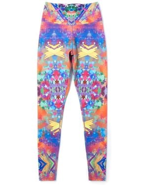 Lilia Munn High Waisted Leggings – - Blue