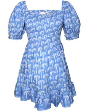 Mary Marshmallow Poppy Dress Short - Blue