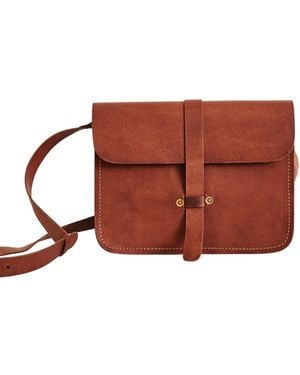 VIDA VIDA Full Grain Leather Bag With Lifetime Guarantee - Brown