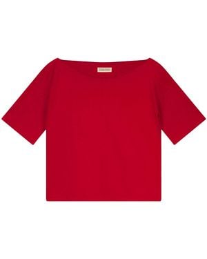 Marianne by Marie Jordane Cléo Asymmetrical T-Shirt - Red