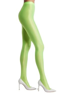 HIGH HEEL JUNGLE by KATHRYN EISMAN Mercury Tights - Green