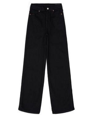 Dr. Denim Moxy High Straight - Black