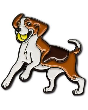 Make Heads Turn Enamel Pin Beagle Dog - Multicolour
