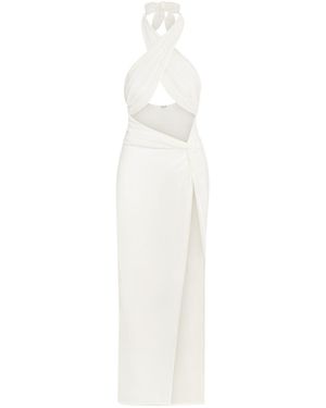 Aja Swimline Isla Silk Resort Dress - White