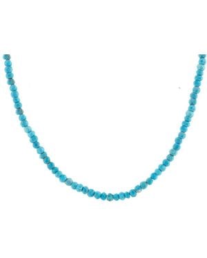 Kris Nations Faceted Gemstone Beaded Necklace - Blue