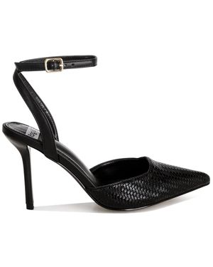 Rag & Co Boxwood Supportive Ankle Strap Heel Sandals - Black