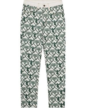 PLACE OF ELMS Spiritual Guardian Denim Pants - Gray