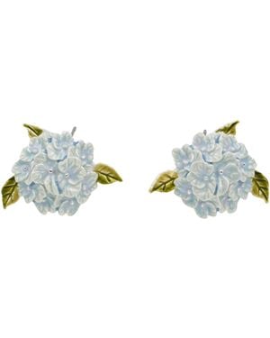 Fable England Hydrangea Earrings - Blue