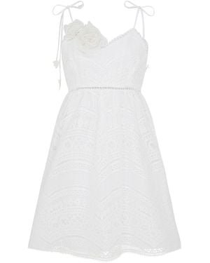 Lisa The Label Le Jardin Babydoll Slip Dress - White