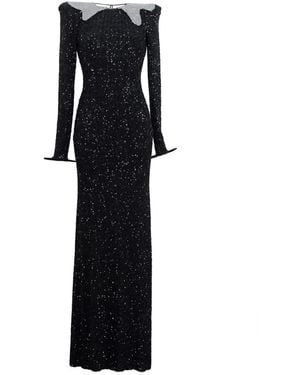 Laura Daili Moonlight Sculpture Gown Dress - Black