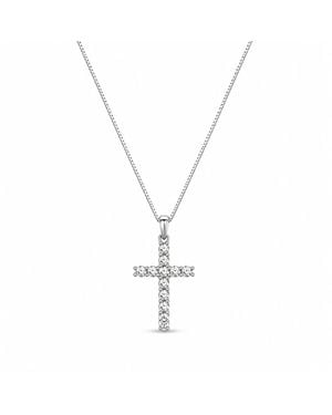 By Ozge Luminous Cross Plated Necklace - Metallic