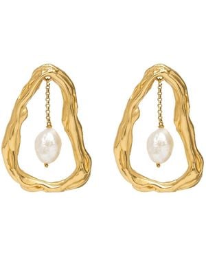 Lavani Jewels Giselle Pearl Drop Earrings - Multicolour