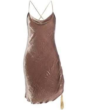 LAHIVE Neutrals Jordan Silk Slip Dress - Brown