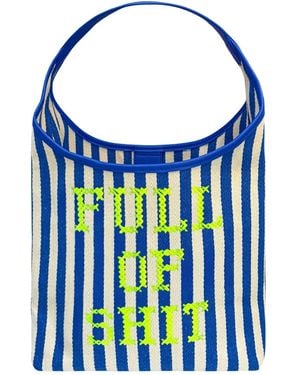 Lilly Loves Canvas Full Of Shit Bag - Blue