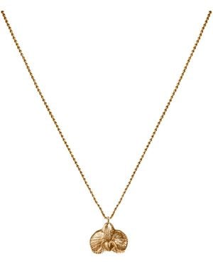 Agora Jewellery Orchid Necklace - Metallic