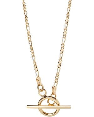 Muru T Bar Figaro Necklace - Metallic