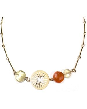 Rachel Nathan Tequila Sunrise Necklace - Metallic