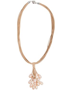 Saachi Tahitian Wax Corded Classic Pearl Necklace - White