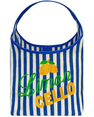 Lilly Loves Stripe Limoncello Handbag - Blue