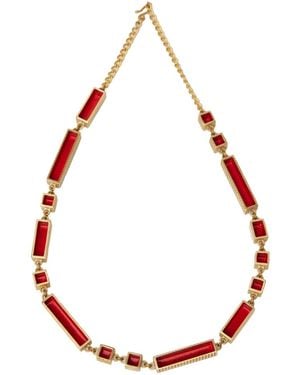 Zeworks Ava Sand Necklace - Red