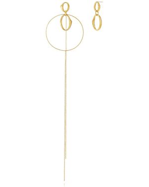Tami&Tami Heradi Wave Circle Earrings - White