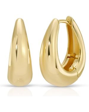 Leeada Jewelry Malia Hoops - Metallic