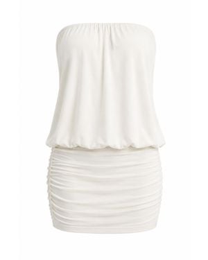 Maison De Gala Neutrals Luna Ivory Mini Dress - White