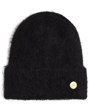Hortons England Mohair Beanie - Black