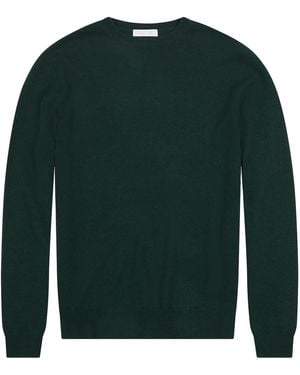 George Patrick Envy Merino Wool Jumper - Green