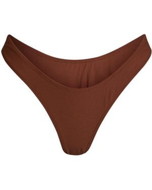 Minimale Animale Wall Street Brief Bikini Bottom - Brown