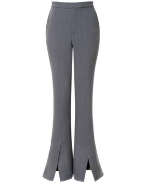 AGGI by HALEWSKI Trousers Monica Baltic Flared Pants- Long - Grey