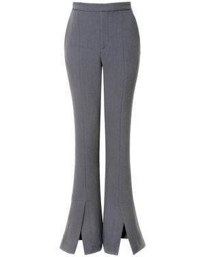 AGGI by HALEWSKI Trousers Monica Baltic Flared Pants- Long - Grey