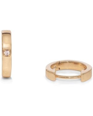 Kaizarin Single Diamond Huggie Hoop - Metallic