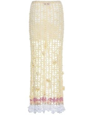 Andreeva Handmade Crochet Skirt - White