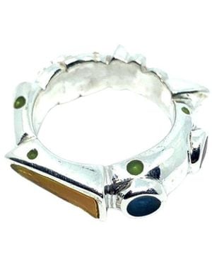 Tg-Jewellery by Tamara Gervasio Club Ring Uv Enamel One Of A Kind - Metallic