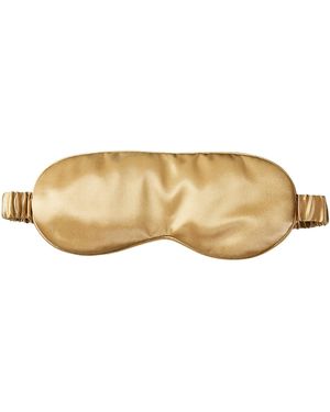 Soft Strokes Silk Pure Mulberry Silk Eye Mask Set Of Two - Natural
