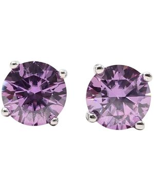 Sophelia Alexandrite Moissanite Crystal Sterling Earrings - Purple