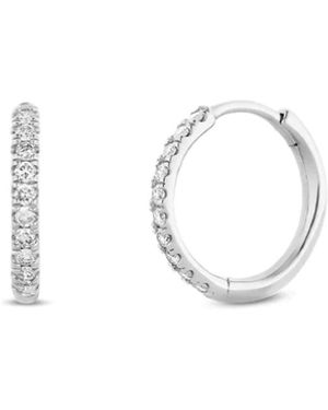 Dinny Hall Medium Lab-Grown Diamond Huggie Hoops - Metallic