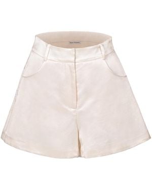 Anse Victorin Nova Silk Shorts - Natural